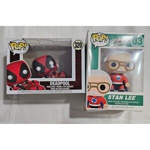 Funko Pop Marvel Deadpool #320 Bobble-Head Stan Lee #03 Collectible Vinyl Figure